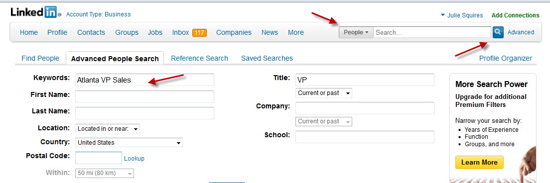 Save your searches; LinkedIn will send you updates on up to 3 searches per week on the free version of LinkedIn